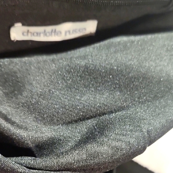 CHARLOTT RUSSE Sleek Black Crossbody Bag with Tassel - Picture 7 of 7